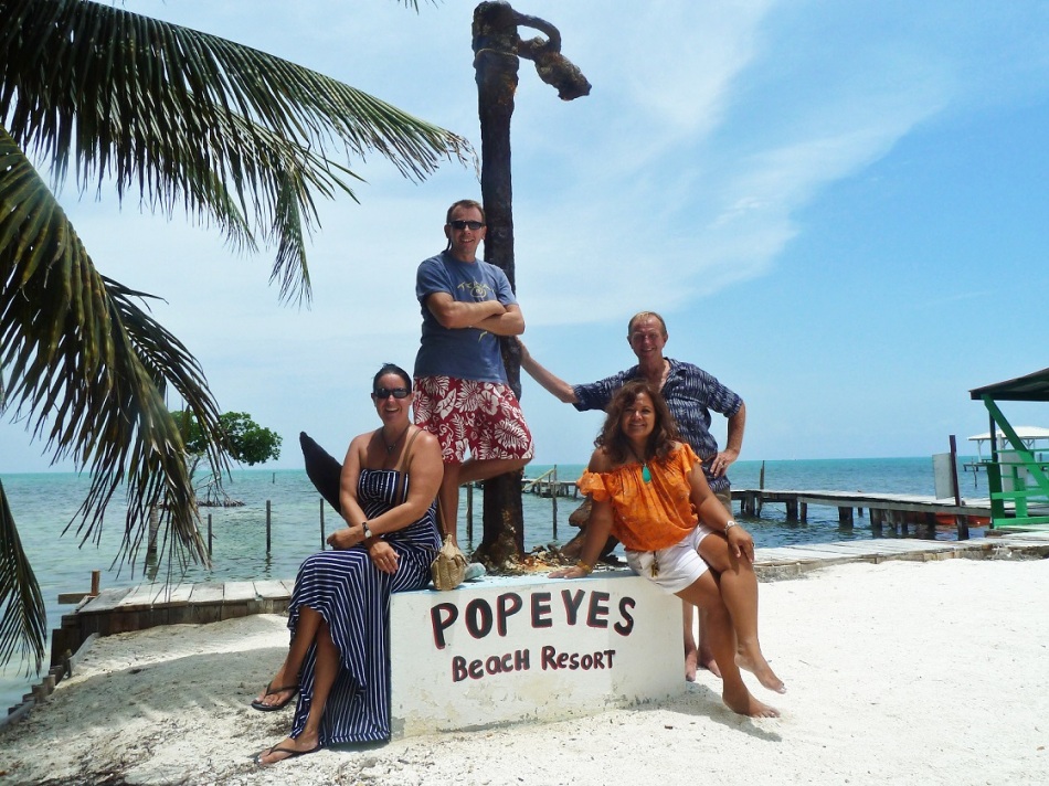 Chilling at Popeyes Beach Resort with Christina and Ron